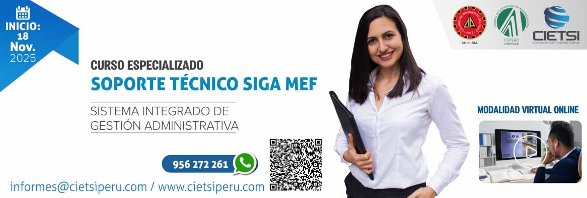 curso especializado soporte tEcnico siga mef 2025 2da ediciOn